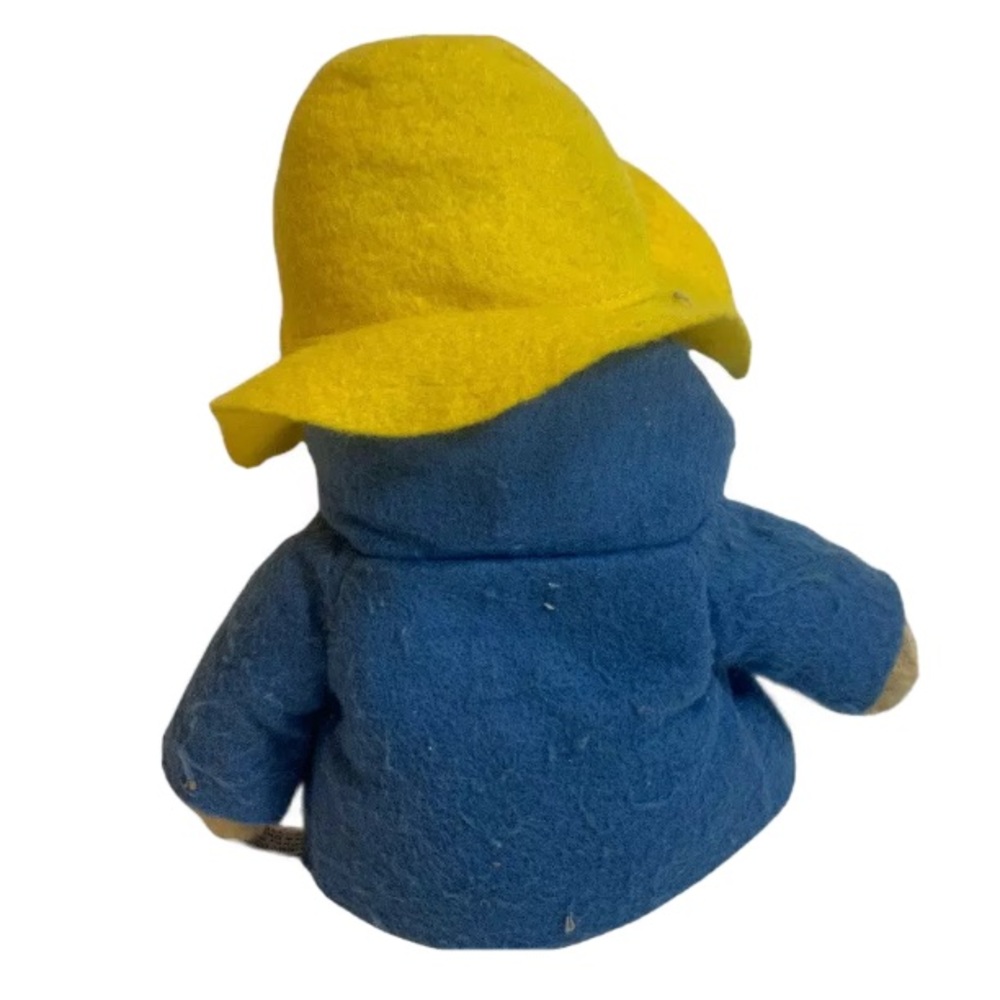 Vintage 9" PADDINGTON Teddy Bear EDEN Toys 1981 Blue Coat Yellow Hat - Picture 3 of 4